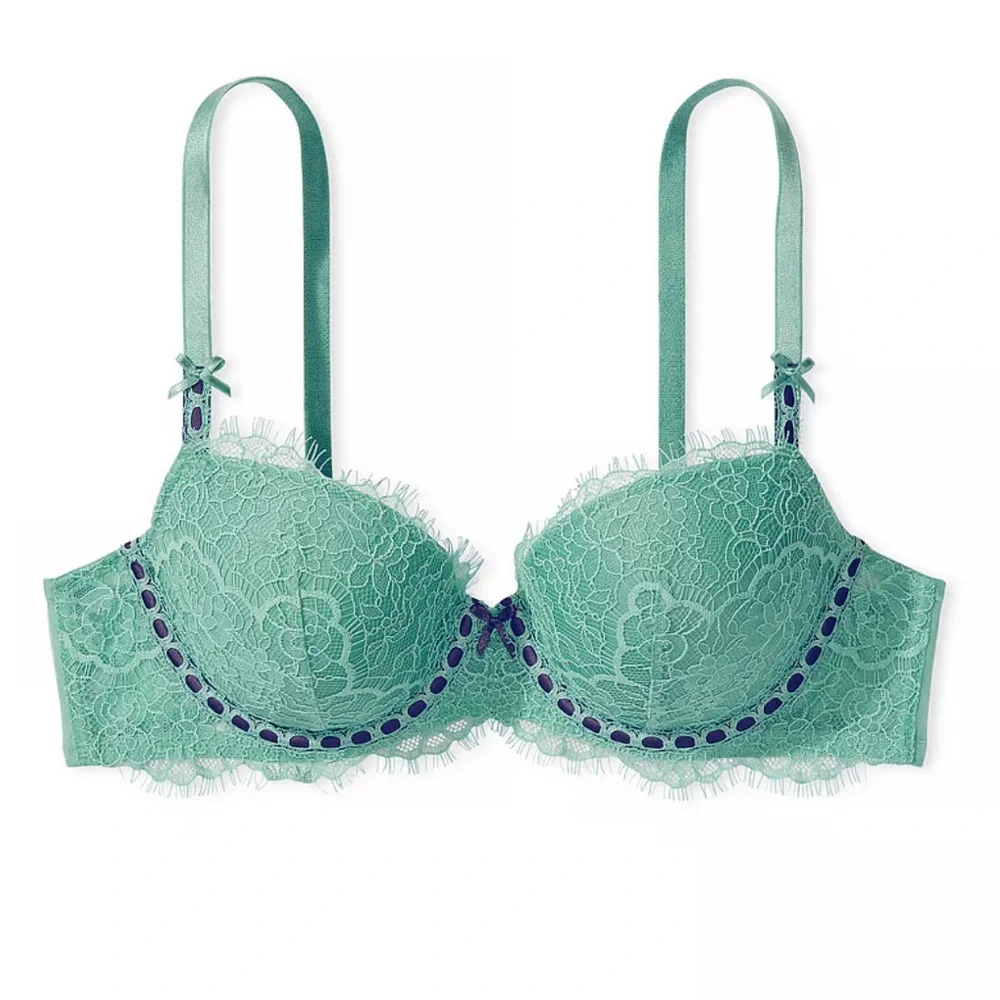 Victoria Secret DREAM ANGELS Lightly Lined Ribbon Slot Demi Bra